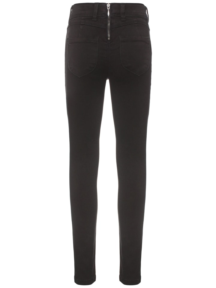 Mädchen Jeanshose Skinny Fit in Schwarz