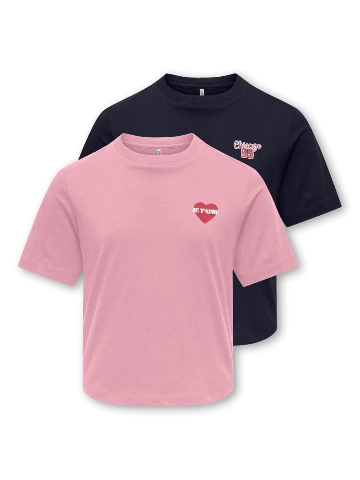 2er-Pack T-Shirts Biobaumwolle Kogrex in night sky