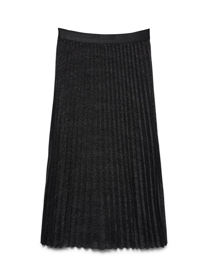 Plissierter Rock in Black