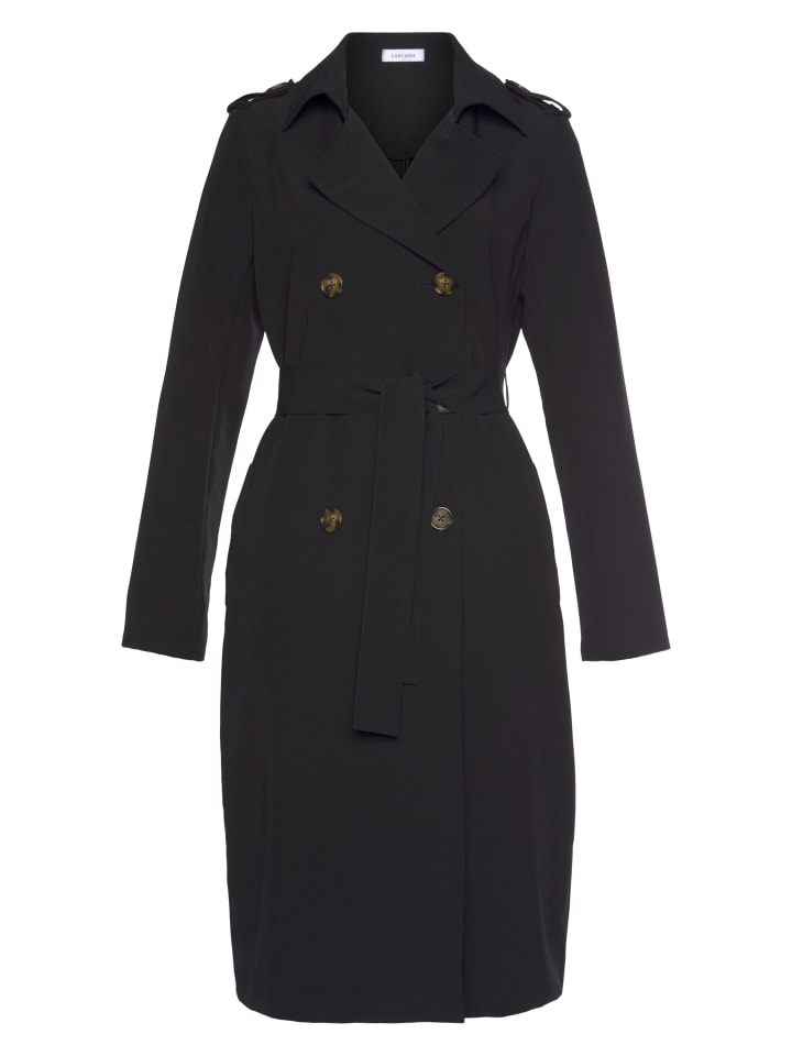 Trenchcoat in schwarz