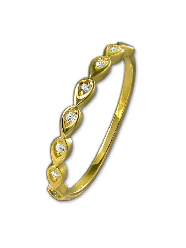 333 Gelbgold - 8 Karat Damen Ringe Drops Fingerring  54 (17,2)