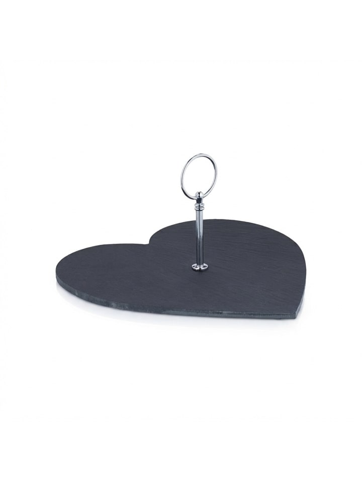 Schieferplatte in Schwarz - (B)25 x (T)25 cm