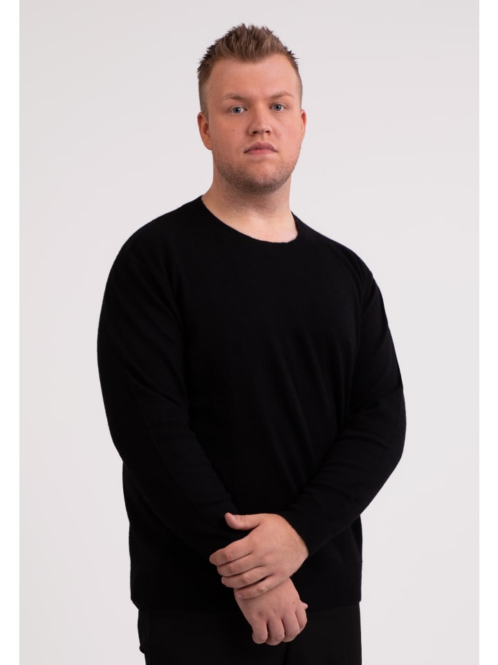 Rundhals Pullover in Schwarz