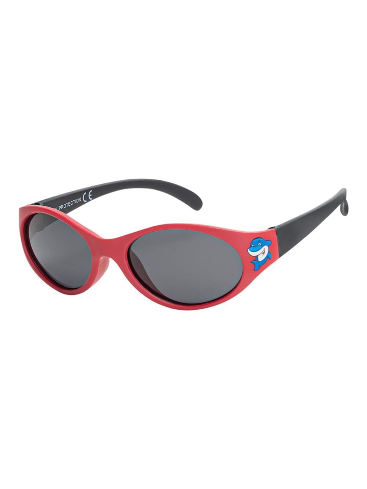 Kinder Sonnenbrille in Rot-Schwarz