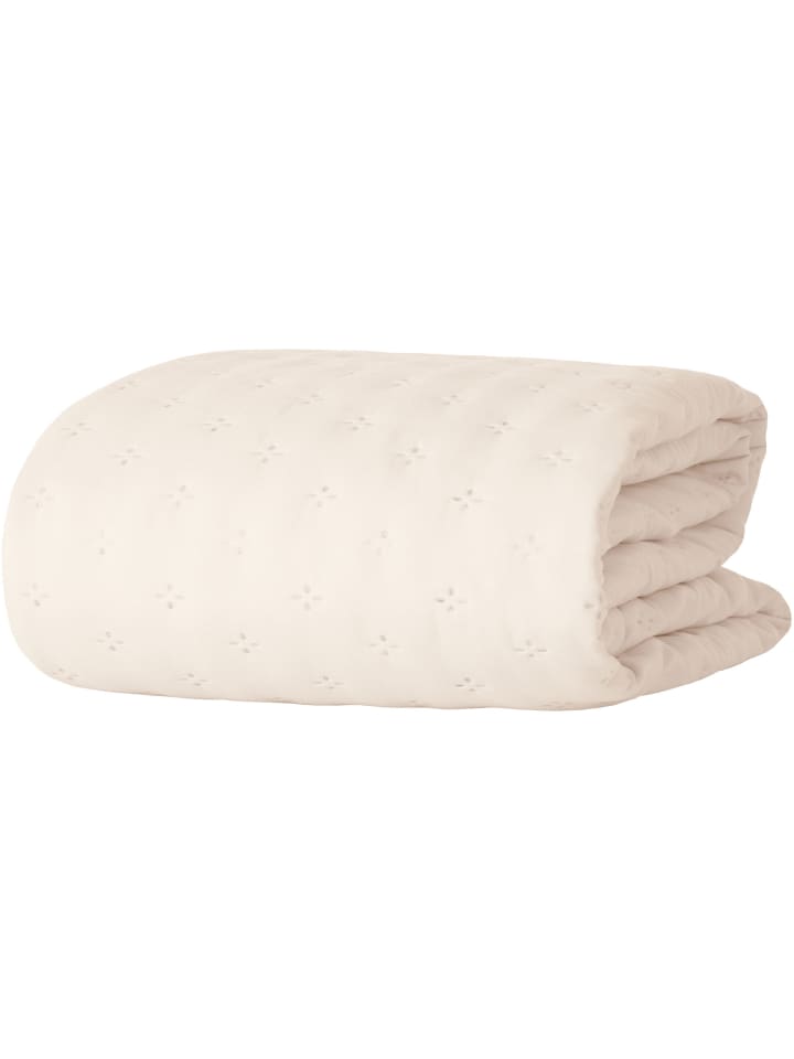 Microfaser Tagesdecke in beige