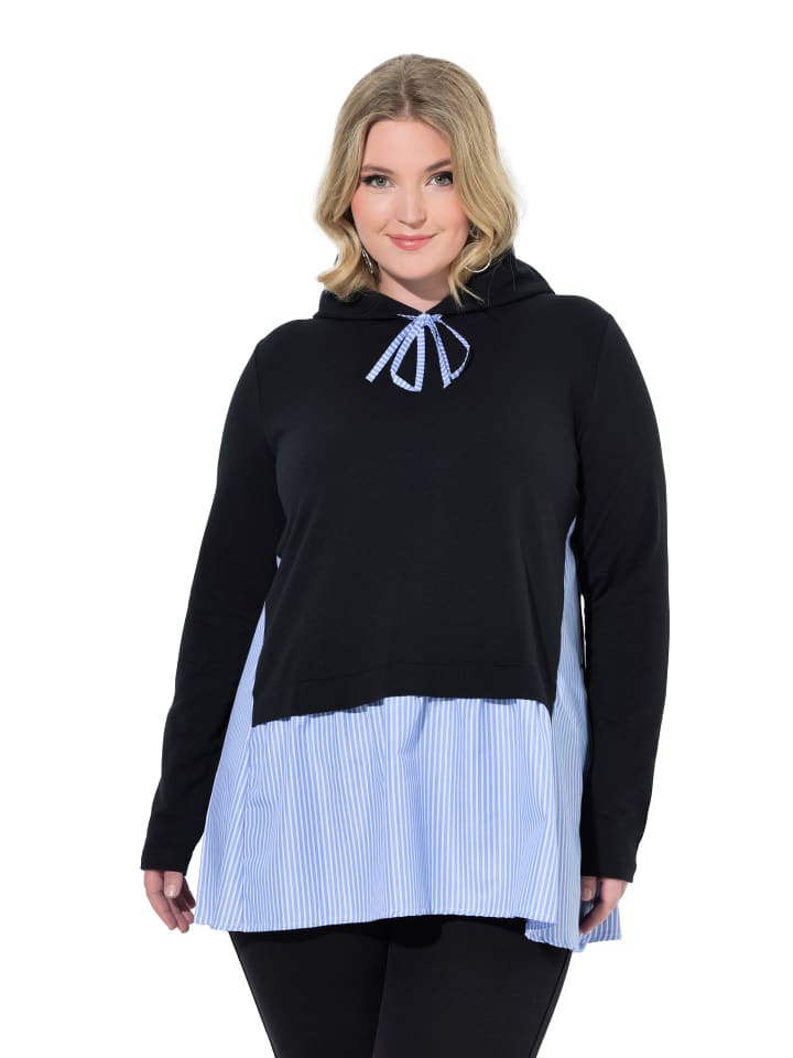 Sweatshirt in schwarz