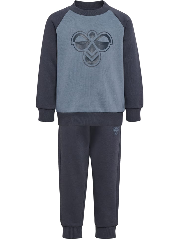 Anzug Raglanärmel Hmlmini Kinder in OMBRE BLUE