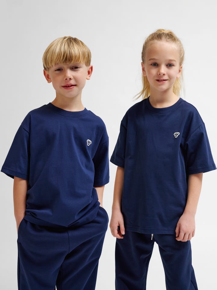 T-Shirt Hmljr Loose Kinder in DRESS BLUES