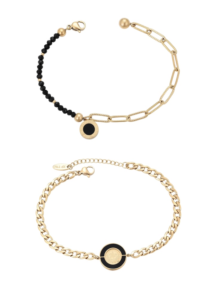 Women Bracelets Set in gold