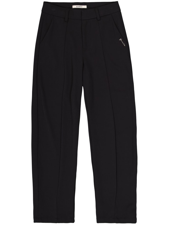 Stoffhose in modischer Ballonform in off black
