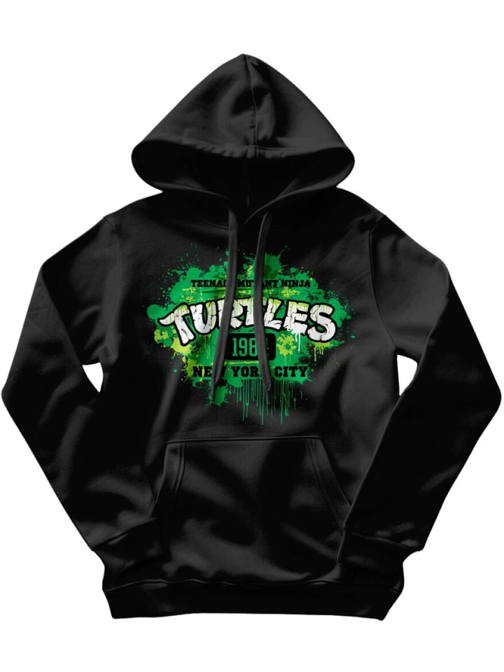 Hoodie "Turtles Graffiti Splash Hoodie" in Schwarz