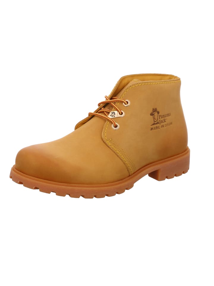 Schnürstiefel in beige