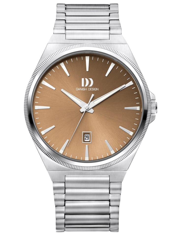 Herrenuhr Quarz DKx Pro Edelstahl/Haselnussbraun