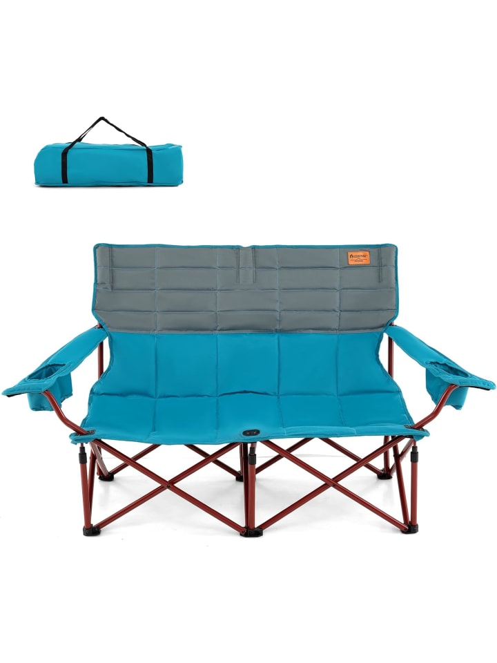 Campingstuhl für 2 Personen in Blau