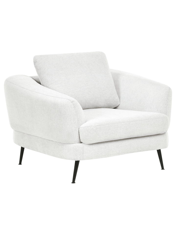 Sessel KJAER in Weiß/Schwarz - (W) 100 x (H) 100 x (L) 100 cm