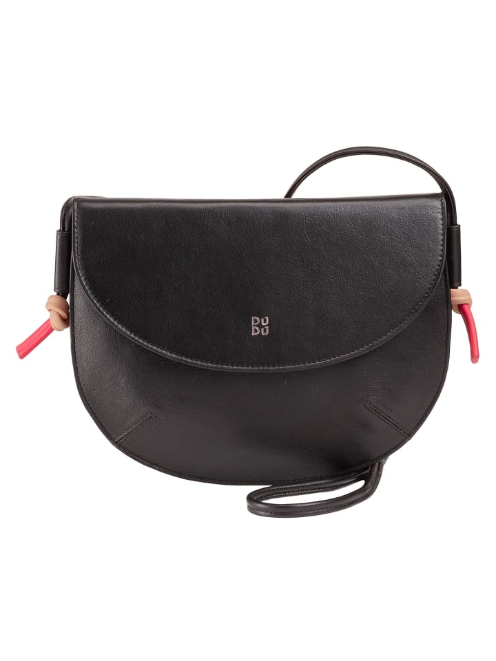 Skye Umhängetasche Leder 21 cm black rose