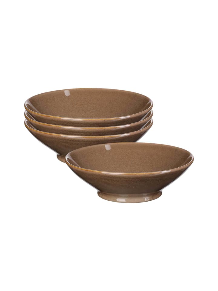 4er Set Servierschalen Sahara in Dunkelbraun ø 20,5 cm