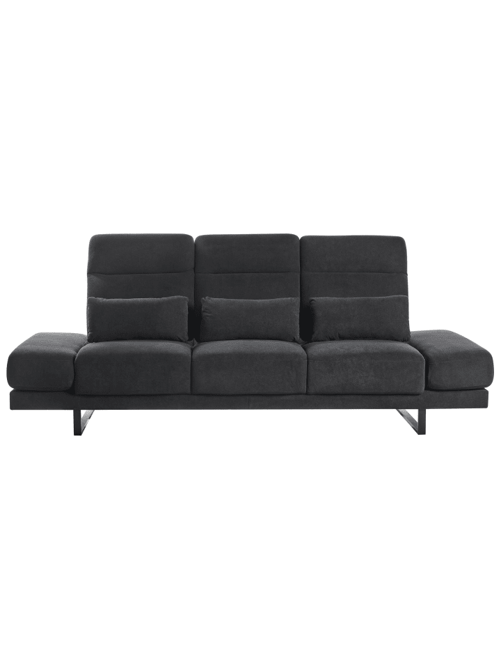 4-tlg 3-Sitzer Sofa IKAST in Schwarz