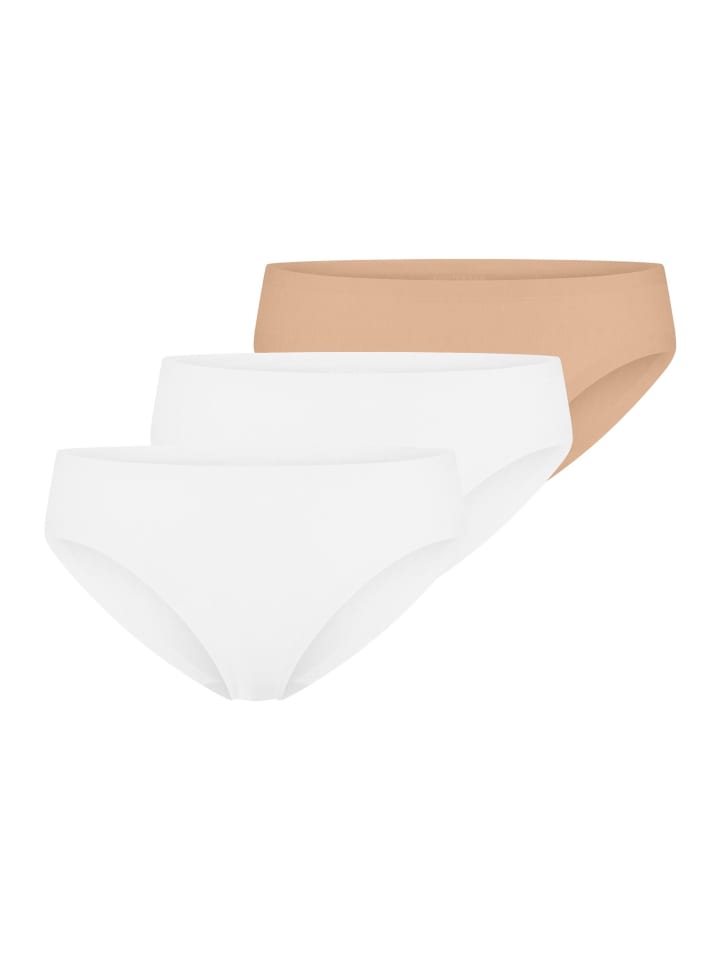 Panty Invisible Light in Weiß / braun