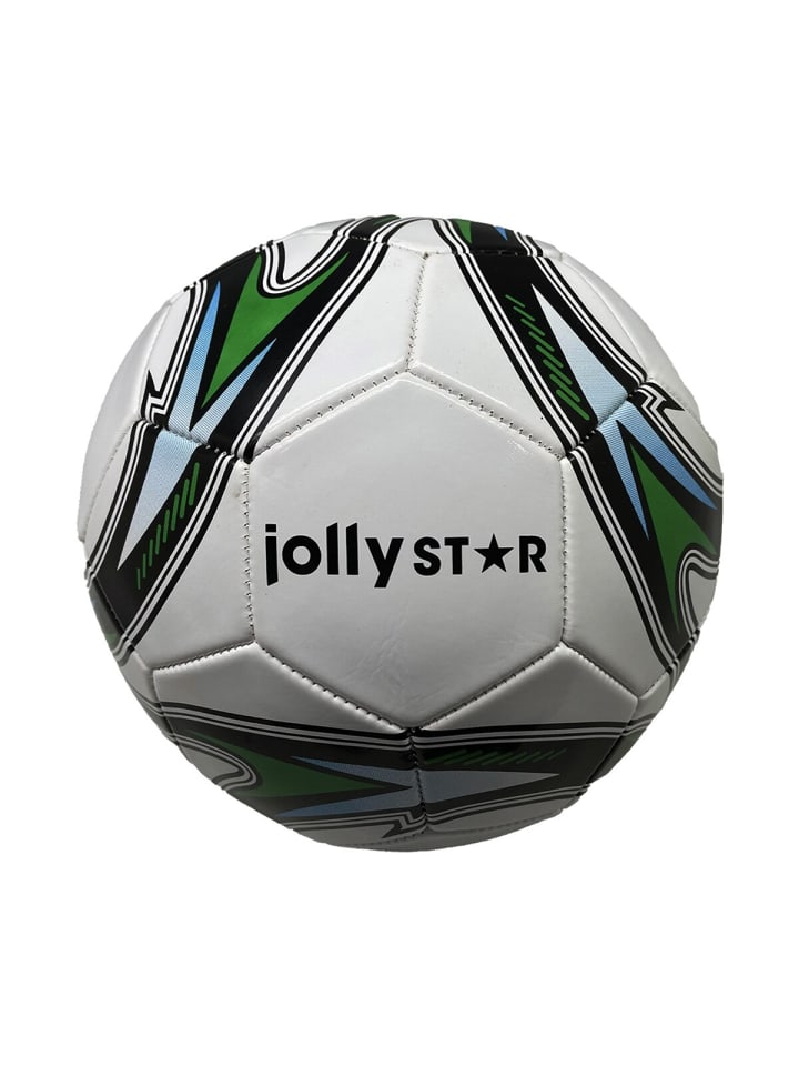 JollyStar Fußball Champion Ball Größe 5 Semi Pro 32 Panels TPU 350g in Weiß