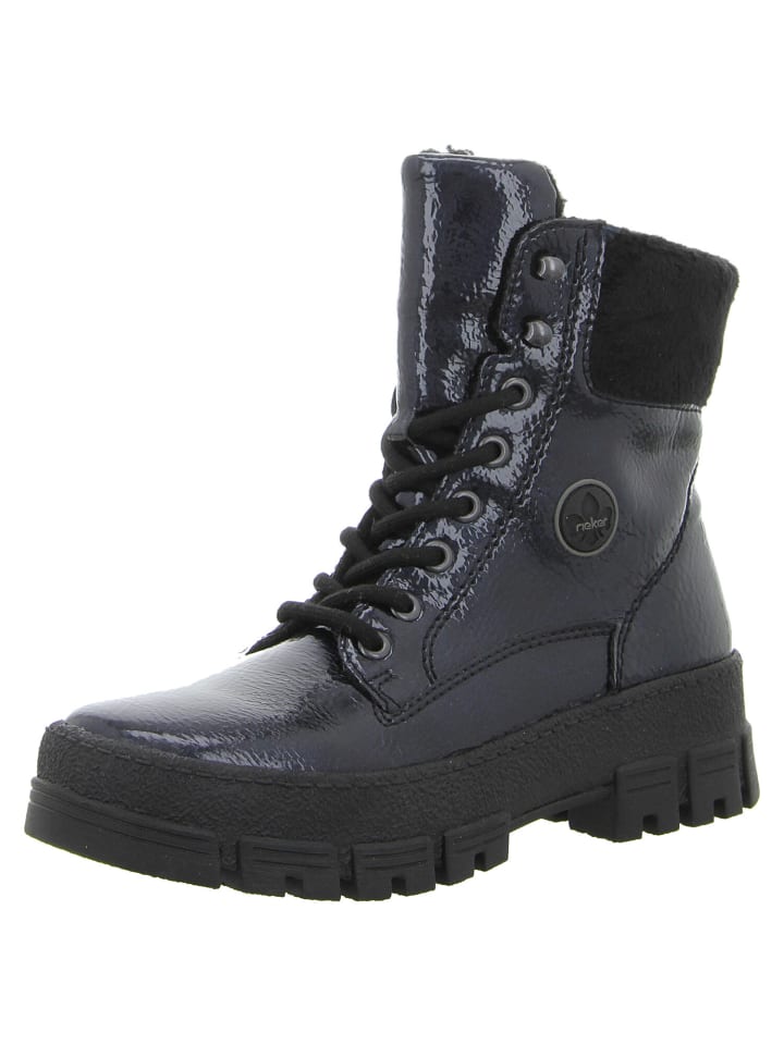 Schnürstiefel in blau