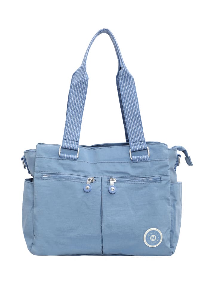 Damen Umhängetasche in Blau Grau