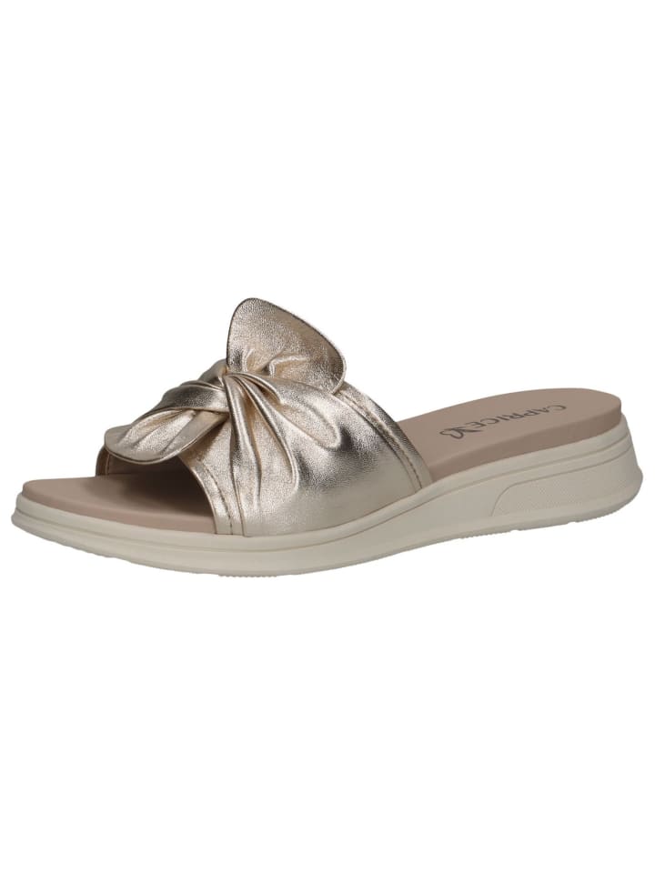 Pantolette in LT.GOLD METAL.