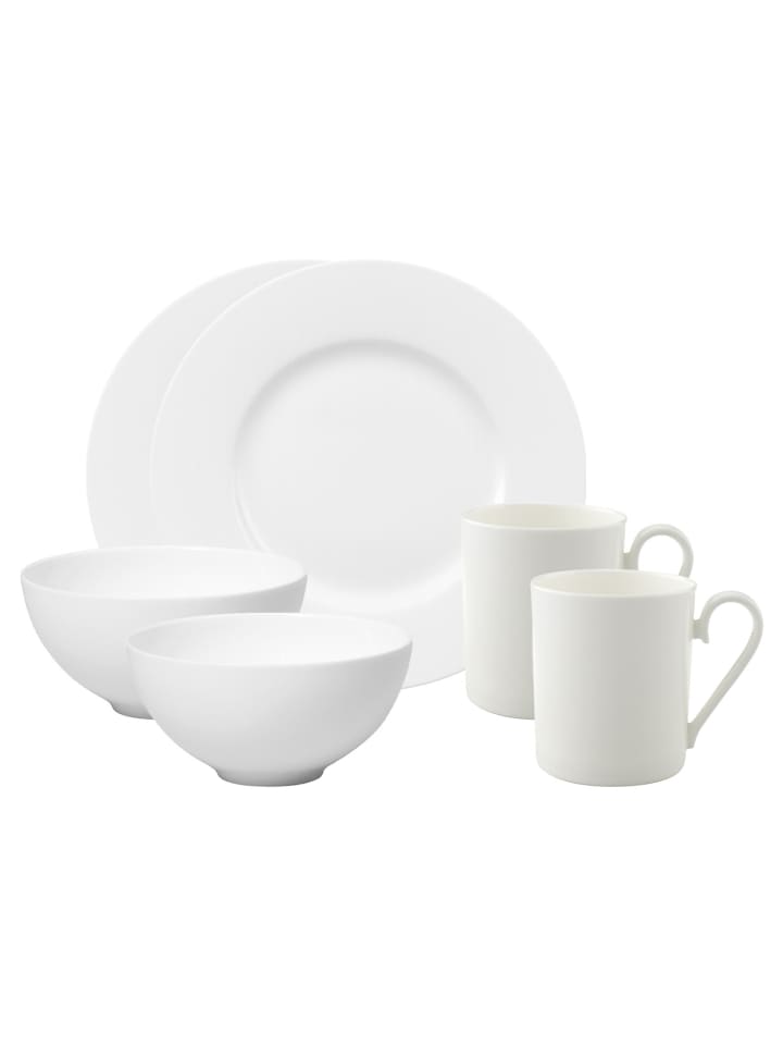 6-tlg. Frühstücks-Set Royal in Weiß