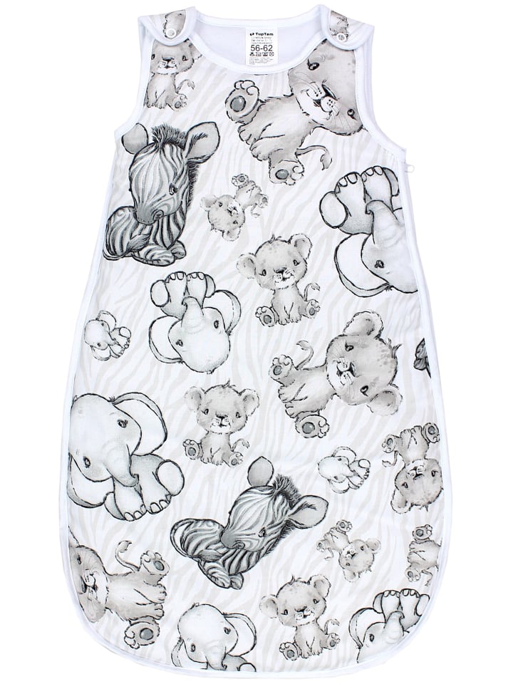 Baby Ganzjahres Schlafsack Wattiert in beige
