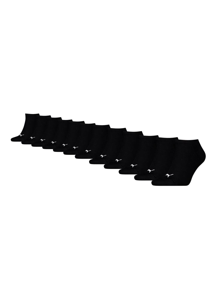 Socken PUMA UNISEX SNEAKER PLAIN 9P in Black