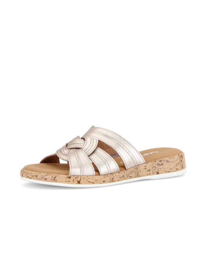 Pantoletten in gold
