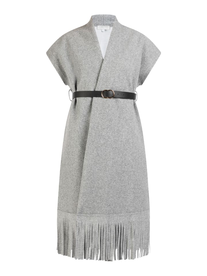 Damen Weste in Grau Melange