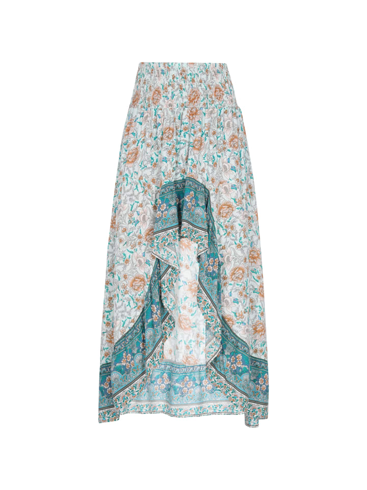 Women Skirt in aqua multicolor