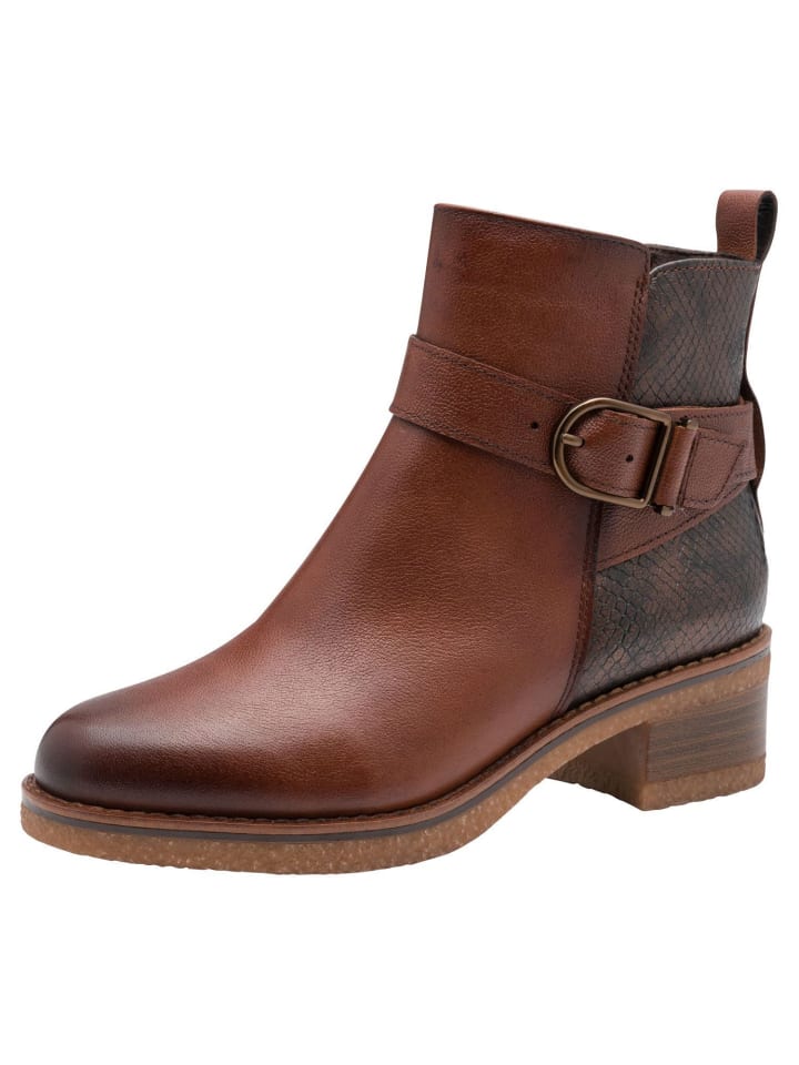 Stiefelette in COGNAC COMB