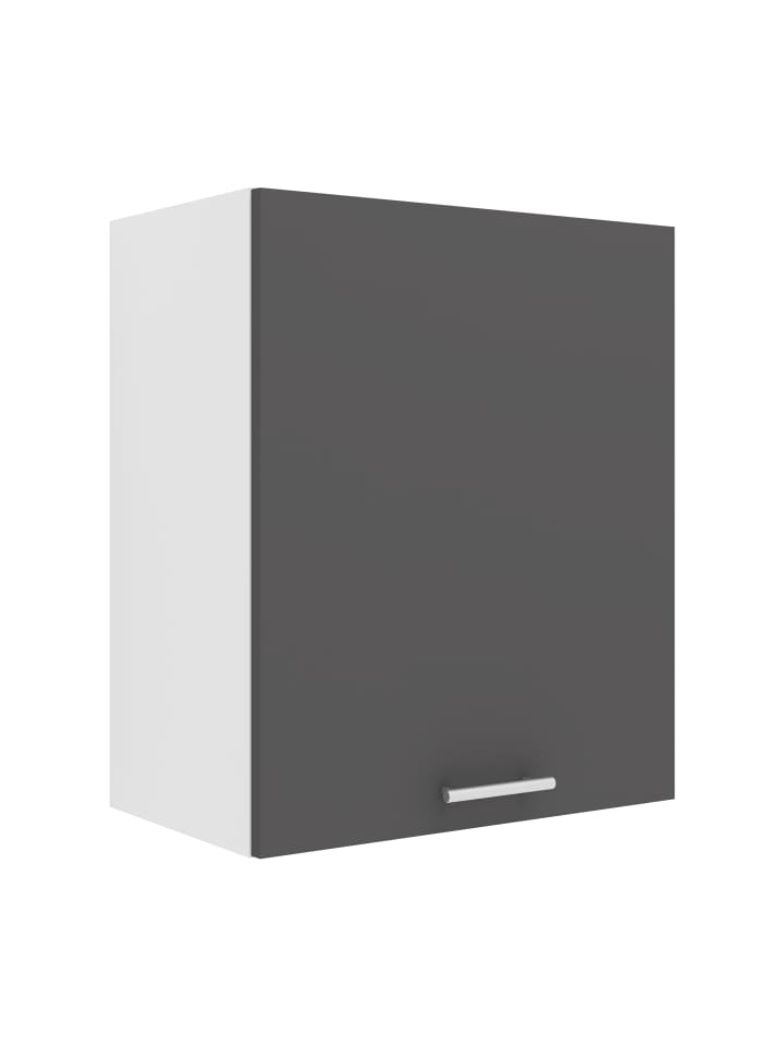 Küchenschrank B. 50 cm Hängeschrank Küche Esilo in Weiß / Anthrazit
