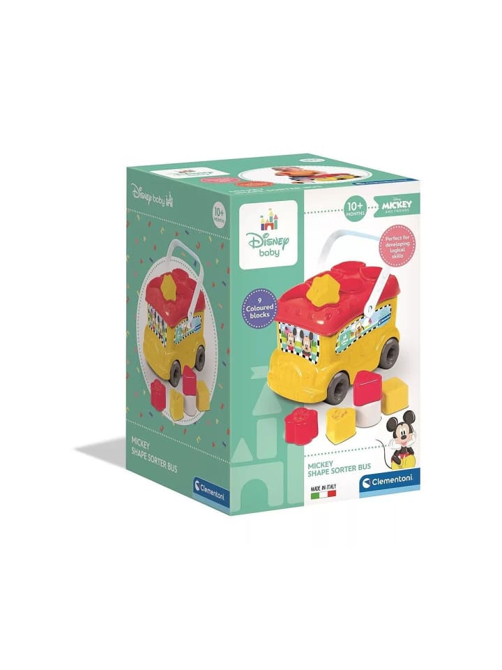 Mickey Yellow Formensortierbus Clementoni
