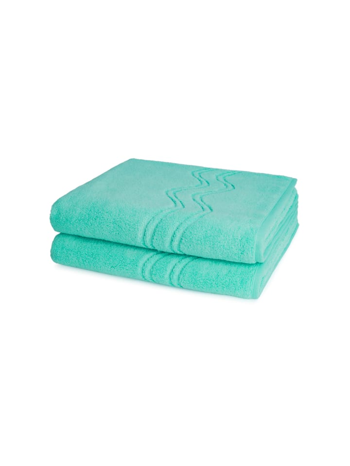 2 X Duschtuch im Set Cashmere feeling in Bleached Aqua
