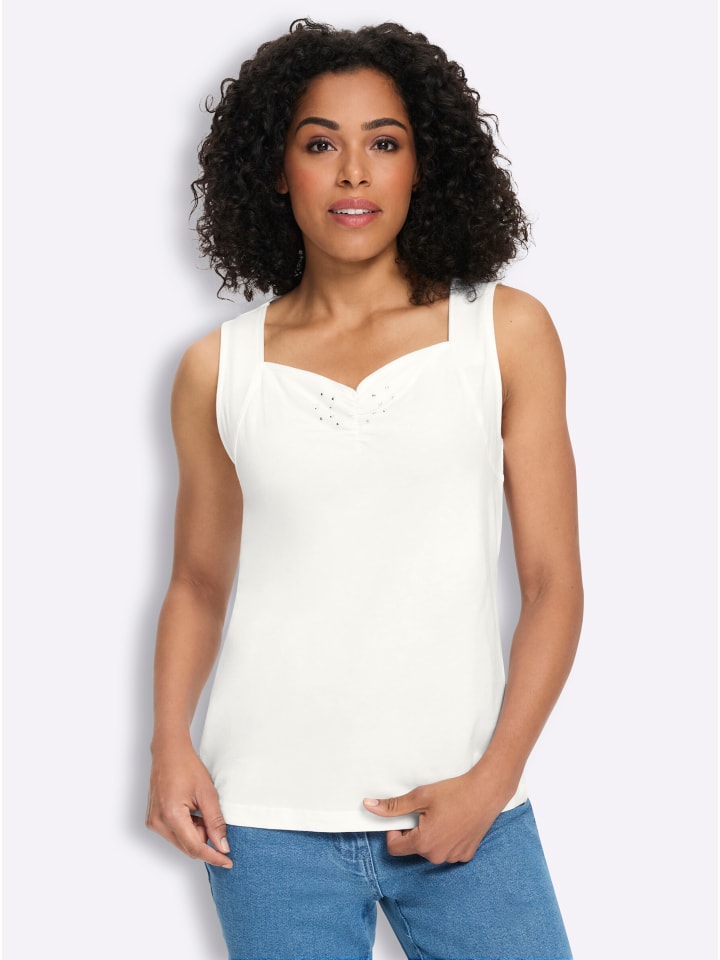 Shirttop in ecru