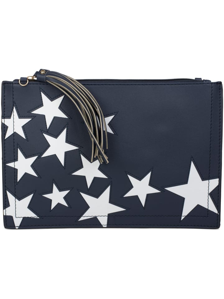 Clutch Handtasche in Midnight-Blue / Dunkelblau