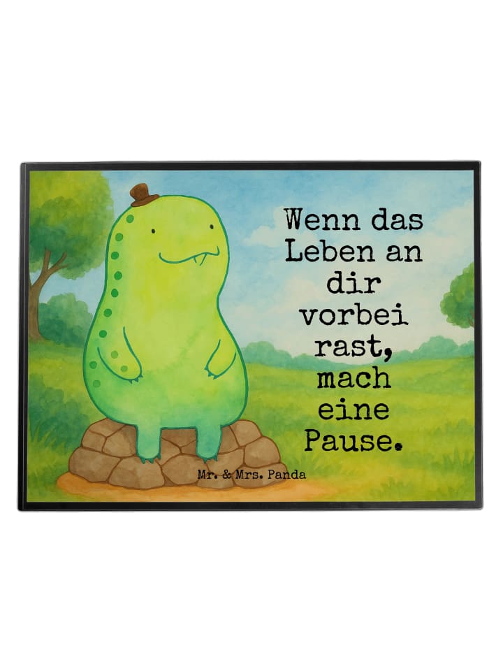 Tischschutzmatte Schildkröte Pause Design mit S... in Weiß