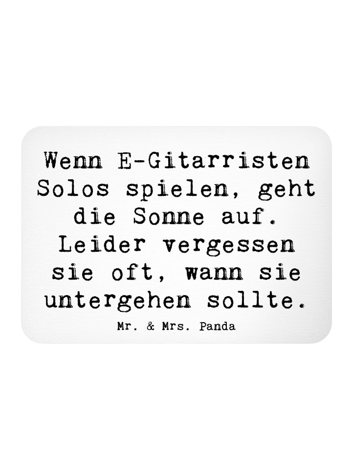 Magnet Spruch E-Gitarre Solos mit Spruch in Weiß