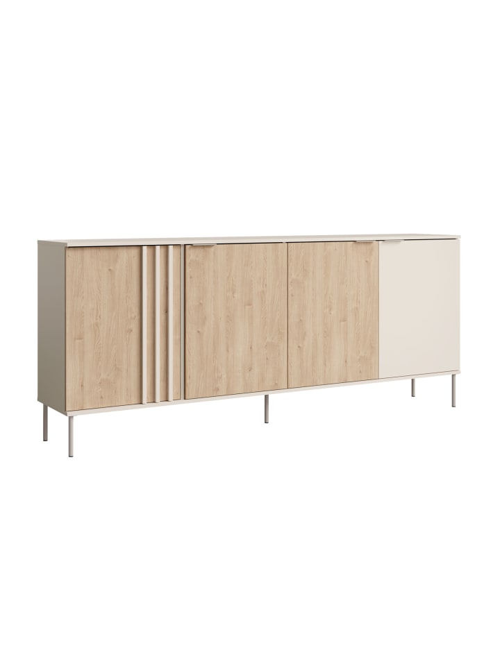 Sideboard Rodgau Kaschmir / Eiche Artisan 220 / 40 / 92cm