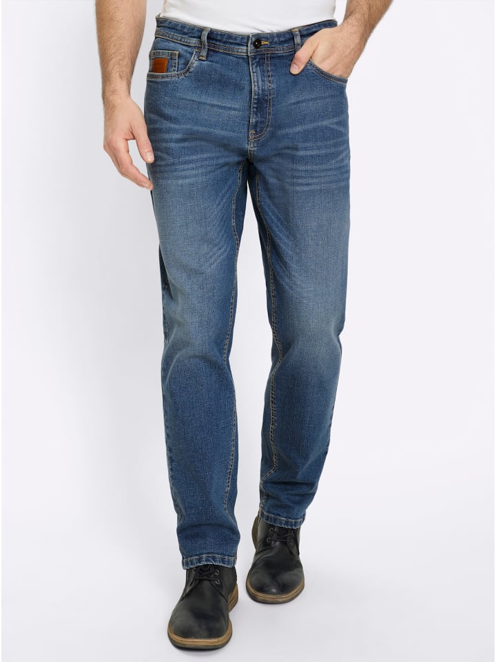 Jeans in blue-stone-washed