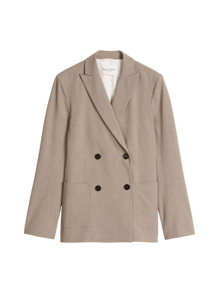 Doppelreiher Blazer slim in Chalky Brown Melange