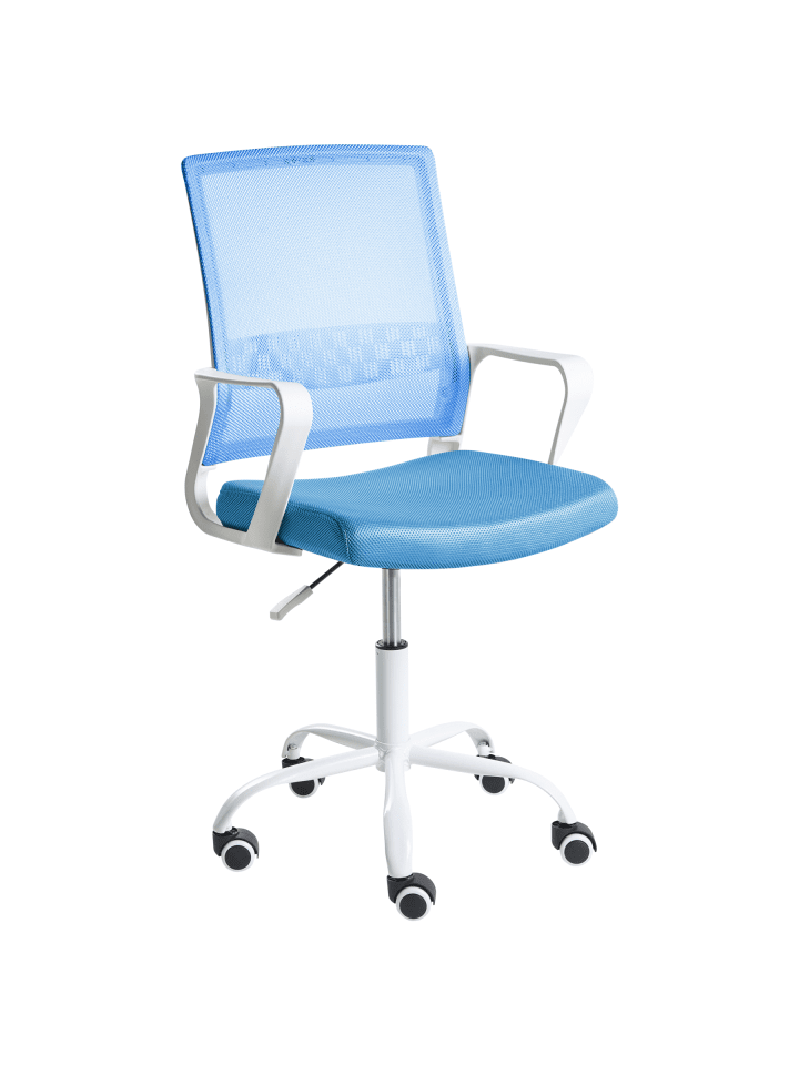 Bürostuhl EASE in Blau/Weiß - (W) 54 x (H) 94 x (L) 54 cm
