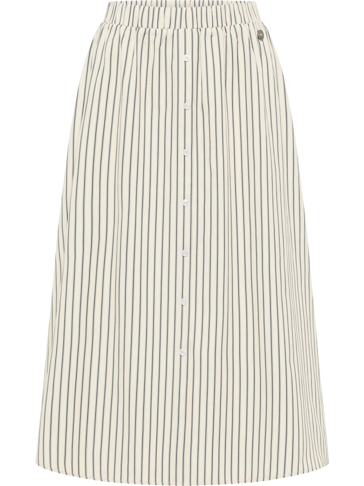 Damen Rock In A-Linie in Hellbeige Marine