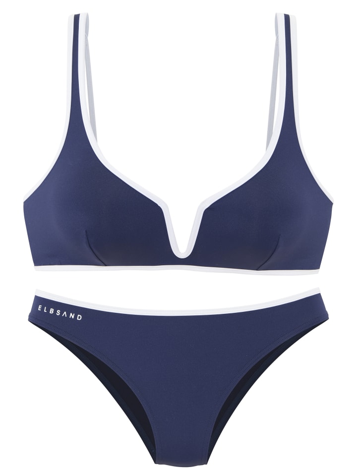 Triangel-Bikini in marine
