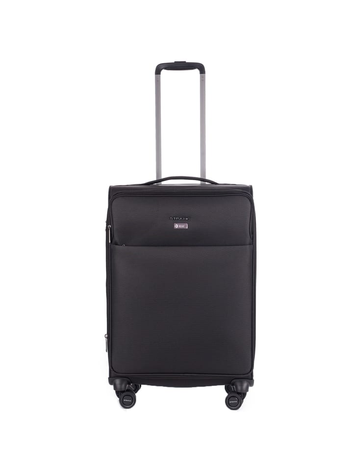 Stratic Light + 4 Rollen Trolley 68 cm mit Dehnfalte black