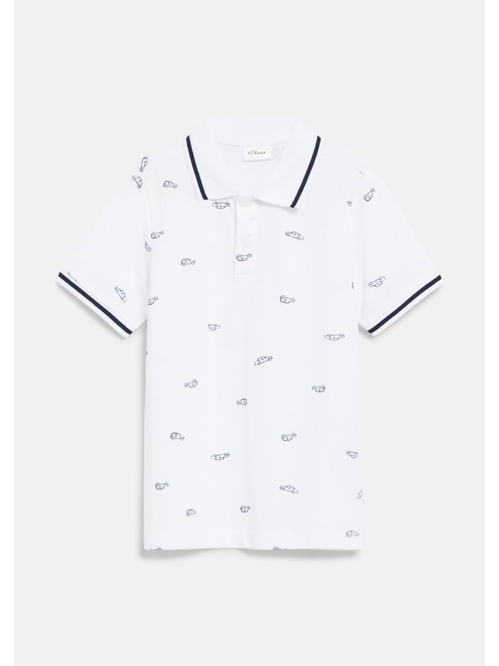 Polo-Shirt in 01A1_weiß
