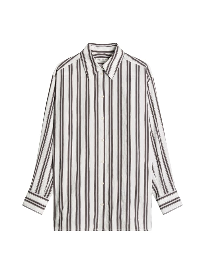 Streifenhemd regular in Offwhite